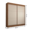 Guarda-Roupa Casal Portugal 2 Portas de Correr 3 Gavetas 100% Mdf Cinamomo/Off White - Panorama Móveis
