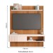 Painel para TV Até 55 Polegadas Jade 1 Porta Ripado Freijo/Off White - Caemmun