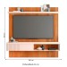 Painel para TV Até 65 Polegadas 1 Porta Ripado Jade Freijo/Off White - Caemmun