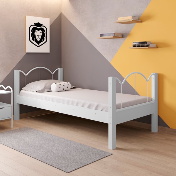 Cama Solteiro Oasis Branco - Art Panta