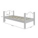 Cama Solteiro Oasis Branco - Art Panta