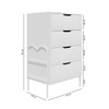 Cômoda Oasis 4 Gavetas Branco - Art Panta