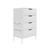 Cômoda Oasis 4 Gavetas Branco - Art Panta