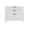 Cômoda Oasis 3 Gavetas Branco - Art Panta