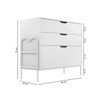 Cômoda Oasis 3 Gavetas Branco - Art Panta