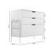 Cômoda Oasis 3 Gavetas Branco - Art Panta