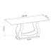 Mesa de Jantar 4 Lugares Miller/Sicilia Mel/Blonde/Veludo/Marfim - Viero Móveis