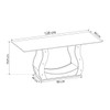 Mesa de Jantar 4 Lugares Miller/Sicilia Mel/Cinza/Veludo/Grafite - Viero Móveis