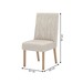 Mesa de Jantar 6 Lugares Solana/Eloá com Vidro Nature/Off White/Linho - Henn
