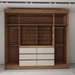 Guarda-Roupa Casal Honey 4 Portas 6 Gavetas com Espelho Cinamomo/Off White - Panorama Móveis