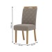 Mesa de Jantar 6 Lugares Lins/Bella com Vidro Nature/Off White/Amêndoa Henn