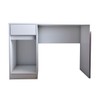 Mesa Escrivaninha Alune 1 Porta 1 Gaveta Branco - Panorama Móveis
