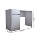 Mesa Escrivaninha Alune 1 Porta 1 Gaveta Branco - Panorama Móveis