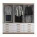 Guarda-Roupa Casal New Mônaco 6 Portas 12 Gavetas Branco/Demolição - Evidência Móveis