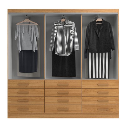 Guarda-Roupa Casal New Mônaco 6 Portas 12 Gavetas Cinnamomo - Evidência Móveis