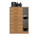 Cômoda New Mônaco 1 Porta 7 Gavetas Cinnamomo - Evidência Móveis