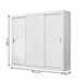 Guarda-Roupa Casal City 3 Portas 4 Gavetas Branco - Maxel