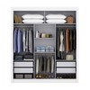 Guarda-Roupa Casal City 3 Portas 4 Gavetas Branco - Maxel