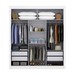 Guarda-Roupa Casal City 3 Portas 4 Gavetas Branco - Maxel