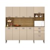 Cozinha Compacta Intense 10 Portas 2 Gavetas Freijó/Vanilla - Kits Paraná