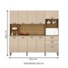 Cozinha Compacta Intense 10 Portas 2 Gavetas Freijó/Vanilla - Kits Paraná