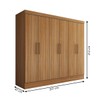 Guarda-Roupa Casal Nórdico 6 Portas 3 Gavetas Amêndola Touch - Panorama Móveis