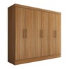 Guarda-Roupa Casal Nórdico 6 Portas 3 Gavetas Amêndola Touch - Panorama Móveis