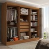 Guarda-Roupa Casal Nórdico 6 Portas 3 Gavetas Amêndola Touch - Panorama Móveis