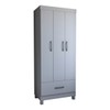 Guarda-Roupa Solteiro Poseidon 3 Portas 1 Gaveta Branco - Panorama Móveis