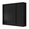 Guarda-Roupa Casal City 3 Portas 4 Gavetas Preto - Maxel