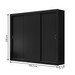 Guarda-Roupa Casal City 3 Portas 4 Gavetas Preto - Maxel