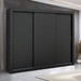 Guarda-Roupa Casal City 3 Portas 4 Gavetas Preto - Maxel