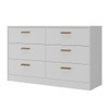 Cômoda Divino 6 Gavetas 100% Mdf Branca - Manbel