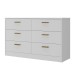 Cômoda Divino 6 Gavetas 100% Mdf Branca - Manbel