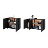 Balcão Buffet 5 Portas Bko 93 Preto - Brv