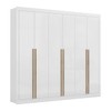 Guarda-Roupa Casal Cannes 6 Portas 6 Gavetas Branco - Maxel