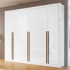 Guarda-Roupa Casal Cannes 6 Portas 6 Gavetas Branco - Maxel