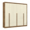 Guarda-Roupa Casal Cannes 6 Portas 6 Gavetas Ipê/Off White - Maxel