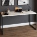 Mesa Escrivaninha Estilo Industrial Aço 150 Snow/Preto - Panorama Móveis