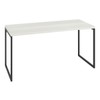 Mesa Escrivaninha Estilo Industrial Aço 150 Snow/Preto - Panorama Móveis