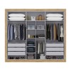 Guarda-Roupa Casal Cannes 6 Portas 6 Gavetas com Espelho Capuccino/Branco - Maxel