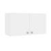 Armário Aéreo Lavanderia Duo 2 Portas 814002-01 Branco - Telasul