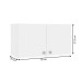 Armário Aéreo Lavanderia Duo 2 Portas 814002-01 Branco - Telasul