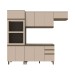 Cozinha Compacta Connect 10 Portas 2 Gavetas 100% Mdf Ce811 Duna/Cristal - Henn
