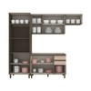 Cozinha Compacta Connect 10 Portas 2 Gavetas 100% Mdf Ce811 Duna/Cristal - Henn