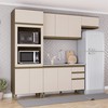 Cozinha Compacta Connect 10 Portas 2 Gavetas 100% Mdf Ce811 Duna/Cristal - Henn