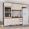 Cozinha Compacta Connect 10 Portas 2 Gavetas 100% Mdf Ce810 Duna/Cristal - Henn