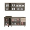 Cozinha Completa Connect 8 Portas 2 Gavetas 100% Mdf Duna/Cristal - Henn