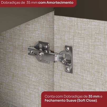 Cozinha Completa Connect 13 Portas 2 Gavetas 100% Mdf Duna/Cristal - Henn