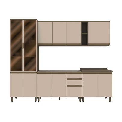 Cozinha Completa Connect 13 Portas 2 Gavetas 100% Mdf Duna/Cristal - Henn